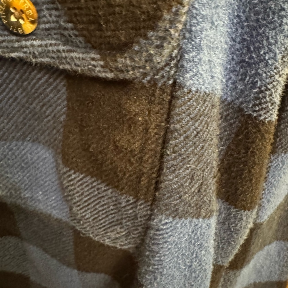 FIELD & STREAM Buffalo Plaid Heavy Weight Flannel Shirt Men's Med Jacket Blue - Picture 13 of 15